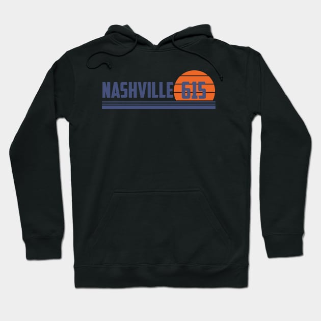 615 Nashville Tennessee Area Code Hoodie by Eureka Shirts